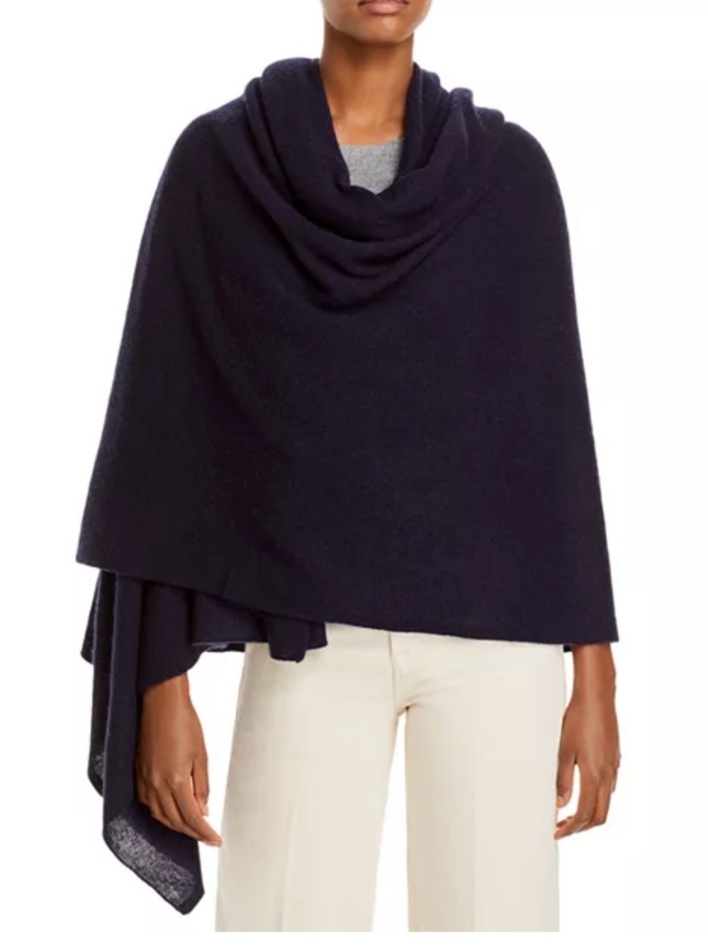 C by Bloomingdale's Cashmere Travel Wrap Purple